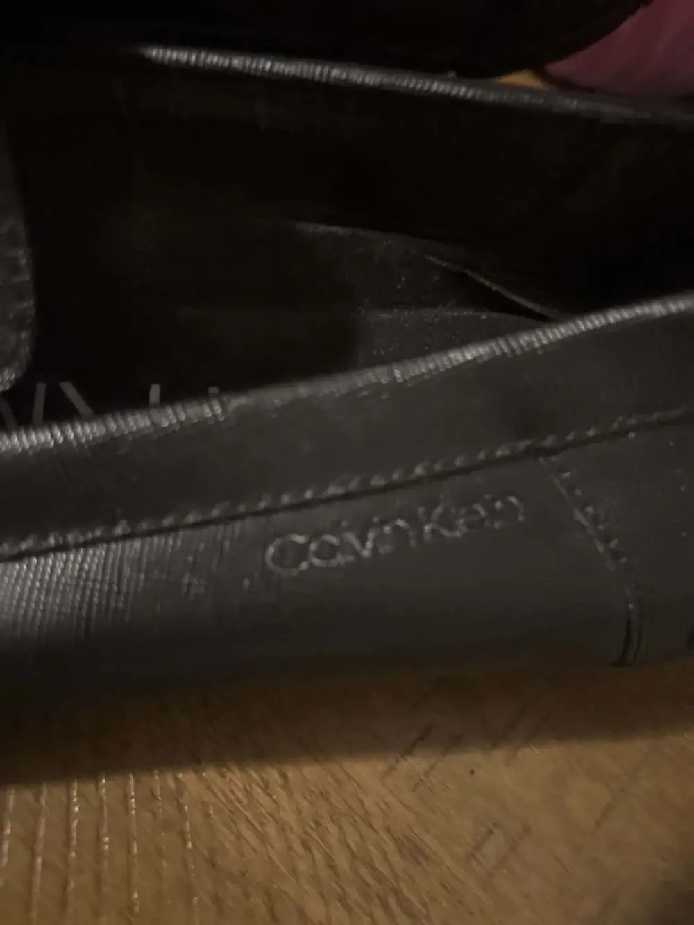 Calvin Klein Mens Black Magnus Logo Metal Bit Driving Loafer Shoes Size 8